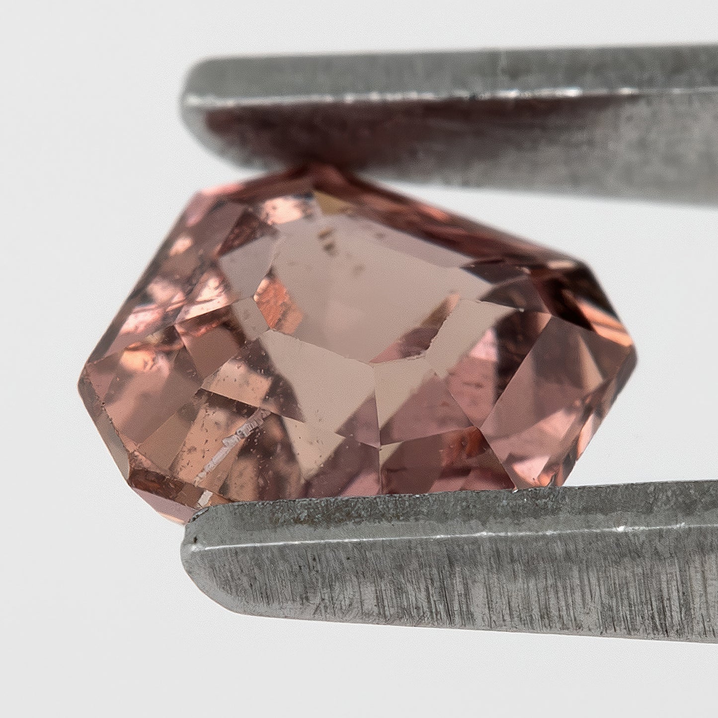 Mauve-Brown 0.78 Ct Asscher Cut Natural Sapphire | Heated | Eye Visible Inclusions | Unique Gem for Engagement Rings & Fine Jewelry