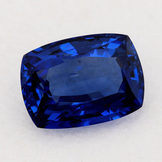 GRS Certified 5.06 ct. Natural Blue Sapphire Cushion Ceylon Sri Lanka Heated
