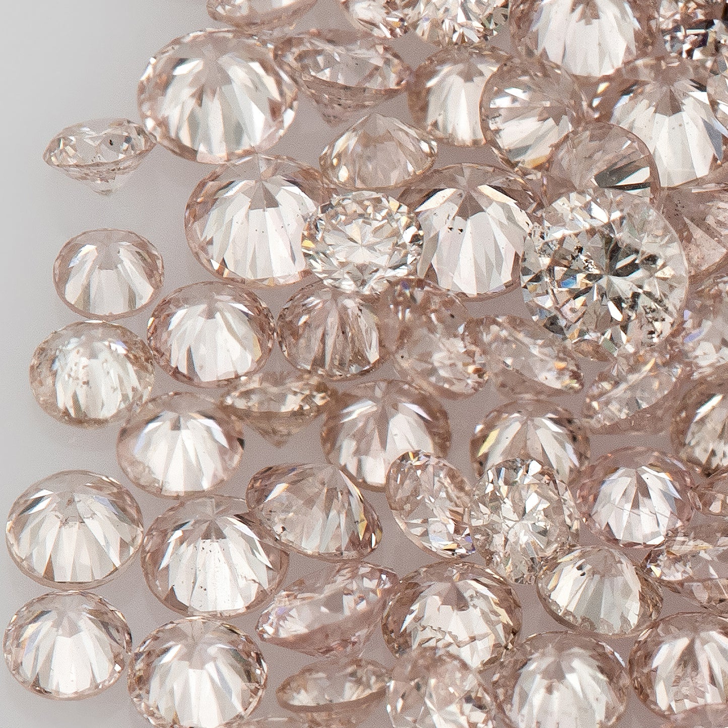 Fancy Pink Rose AA (8PR) | Argyle Pink Rose Diamonds 0.25ct | Mix Scoop | Fancy Rose Pink Natural Diamonds | Round | Australian Diamonds | Australia | Melee | Accents