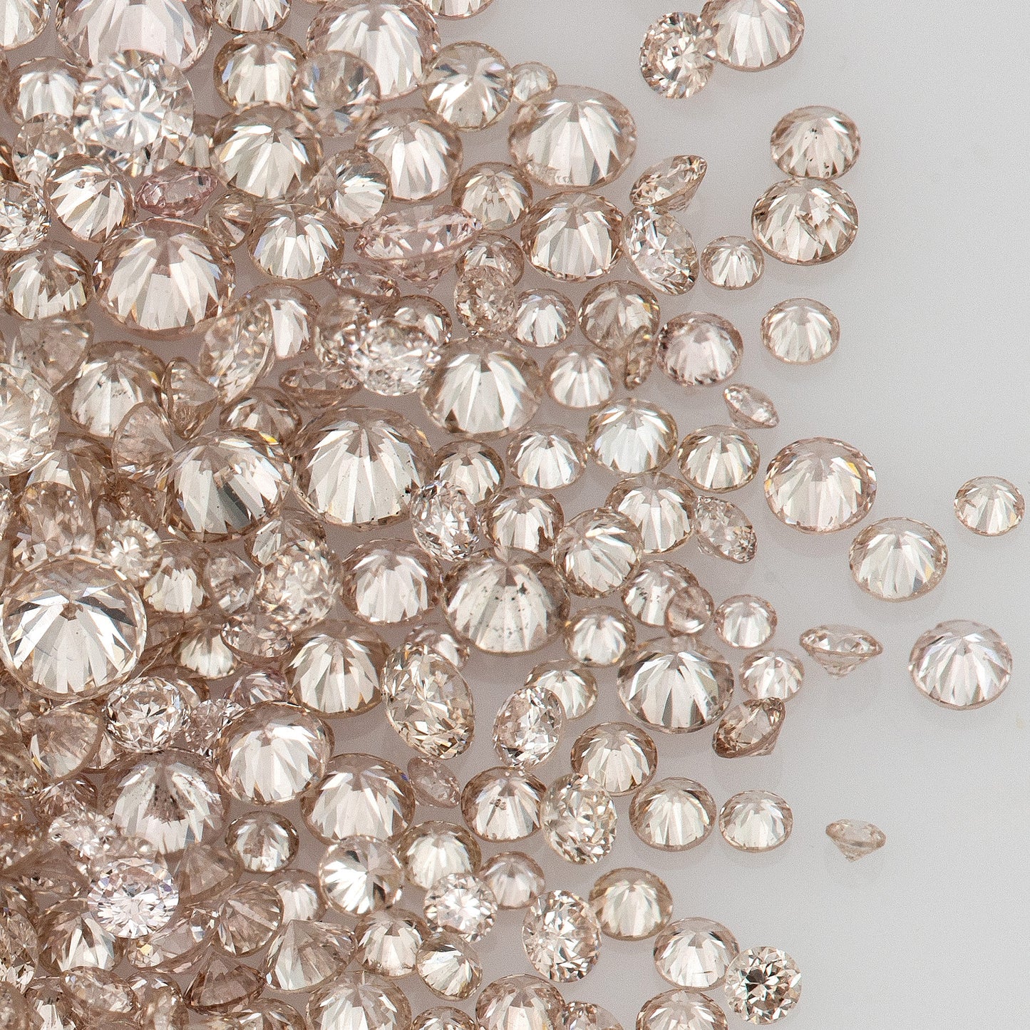 Fancy Pink Champagne (PC1) | Argyle Pink Diamonds 0.25ct | Mix Scoop | Fancy Rose Pink Natural Diamonds | Round | Australian Diamonds | Australia | Melee | Accents