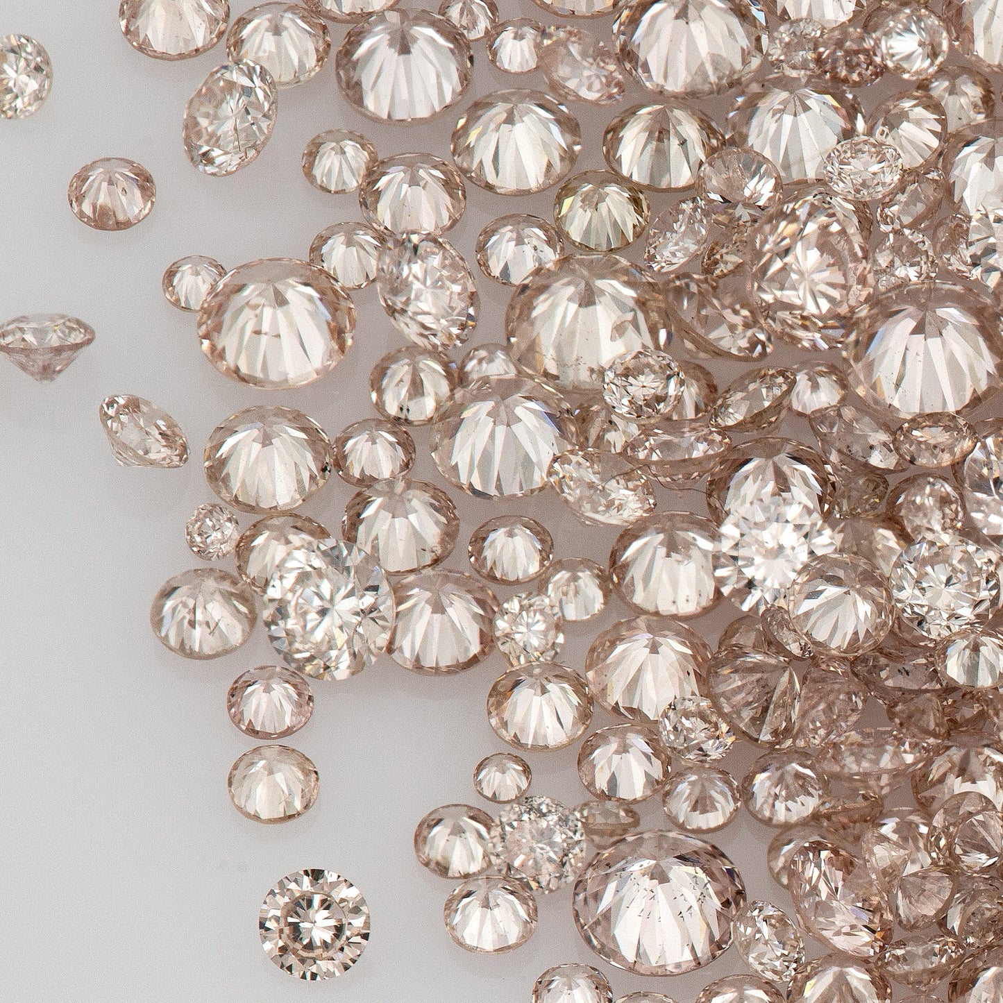 Fancy Pink Champagne (PC1) | Argyle Pink Diamonds 0.25ct | Mix Scoop | Fancy Rose Pink Natural Diamonds | Round | Australian Diamonds | Australia | Melee | Accents