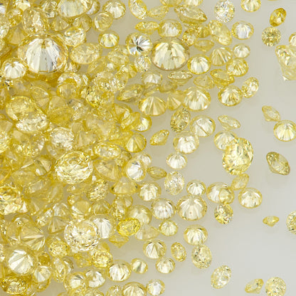 Fancy Yellow | Cape Diamonds 0.25ct | Mix Scoop | Fancy Yellow | Untreated Natural Diamonds | Round | Melee | Accents | Cape Color Diamonds
