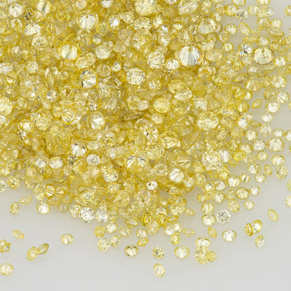 Fancy Yellow | Cape Diamonds 0.25ct | Mix Scoop | Fancy Yellow | Untreated Natural Diamonds | Round | Melee | Accents | Cape Color Diamonds
