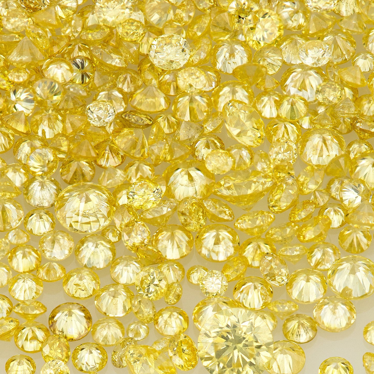 Fancy Intense Yellow | Dark Cape Diamonds 0.25ct | Mix Scoop | Fancy Yellow | Untreated Natural Diamonds | Round | Melee | Accents | Cape Color Diamonds