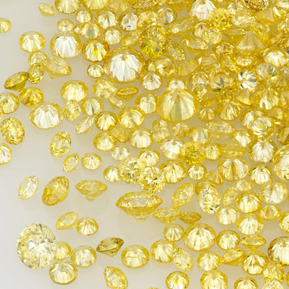 Fancy Intense Yellow | Dark Cape Diamonds 0.25ct | Mix Scoop | Fancy Yellow | Untreated Natural Diamonds | Round | Melee | Accents | Cape Color Diamonds