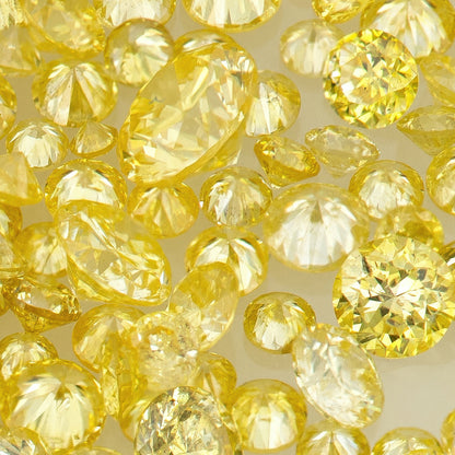 Fancy Intense Yellow | Dark Cape Diamonds 0.25ct | Mix Scoop | Fancy Yellow | Untreated Natural Diamonds | Round | Melee | Accents | Cape Color Diamonds