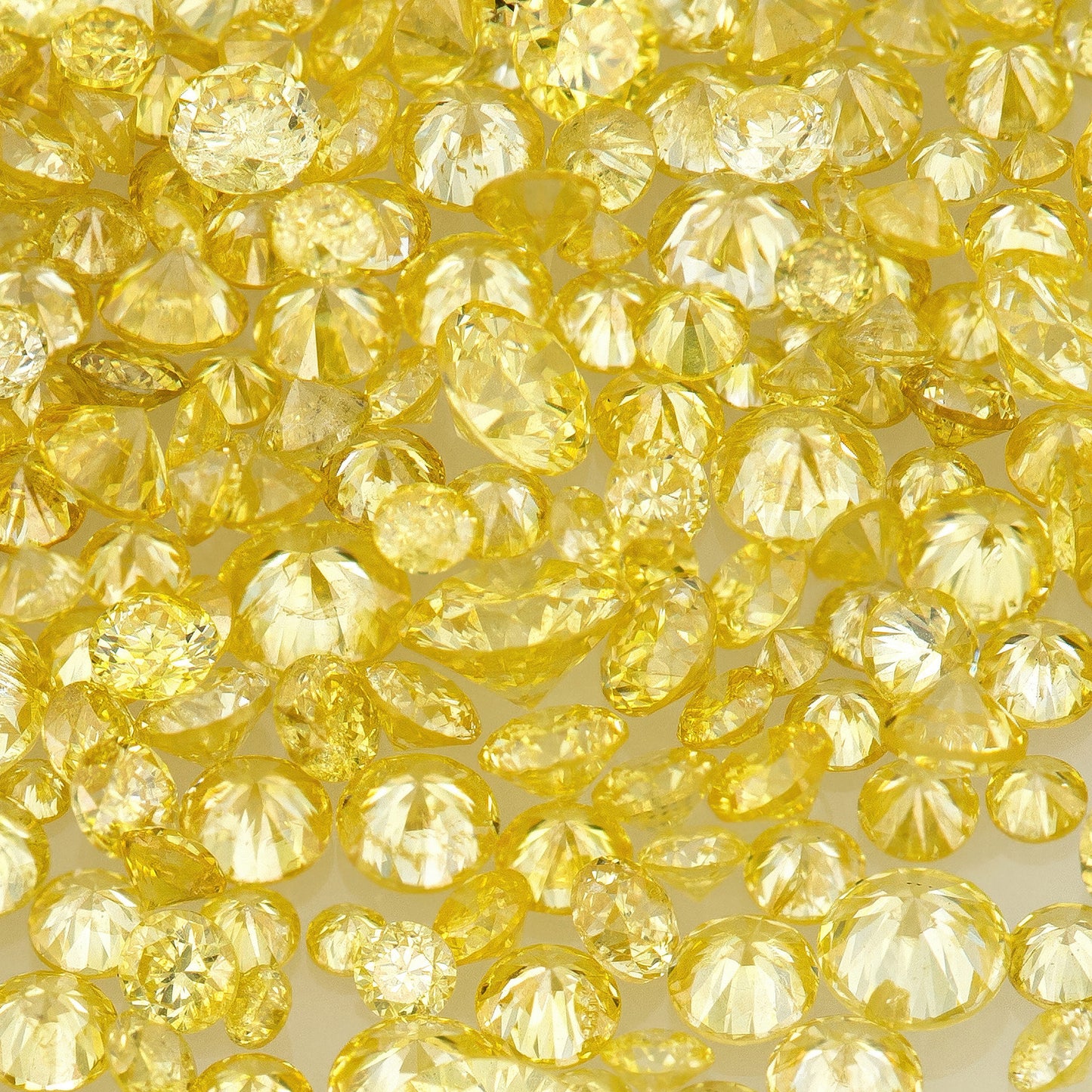 Fancy Intense Yellow | Dark Cape Diamonds 0.25ct | Mix Scoop | Fancy Yellow | Untreated Natural Diamonds | Round | Melee | Accents | Cape Color Diamonds