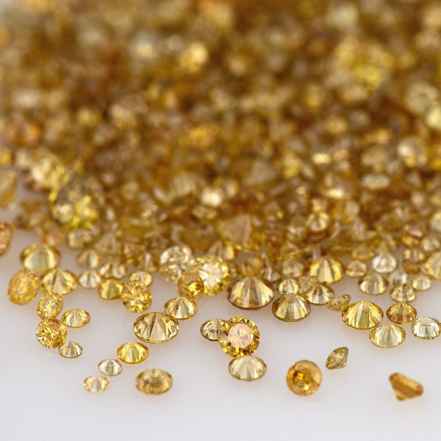 Fancy Intense Orangish Brownish Yellow Coffee Diamonds 0.25ct Mix Scoop | Fancy Brownish Yellow Untreated Natural Diamonds | Round | Melee | Accents | Coffee Color Diamonds