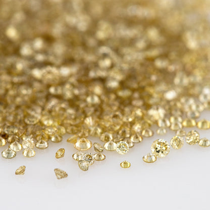 Fancy Intense Greenish Brownish Yellow Coffee Diamonds 0.25ct Mix Scoop | Fancy Light Brownish Yellow Untreated Natural Diamonds | Round | Melee | Accents | Coffee Color