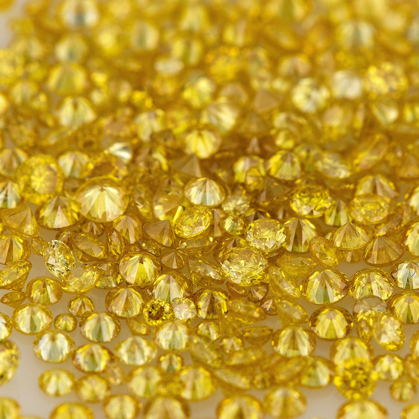 Fancy Orangish Canary Yellow AA Canary Diamonds 0.25ct Mix Scoop | Fancy Vivid Yellow Untreated Natural Diamonds | Round | Melee | Accents | Canary Yellow