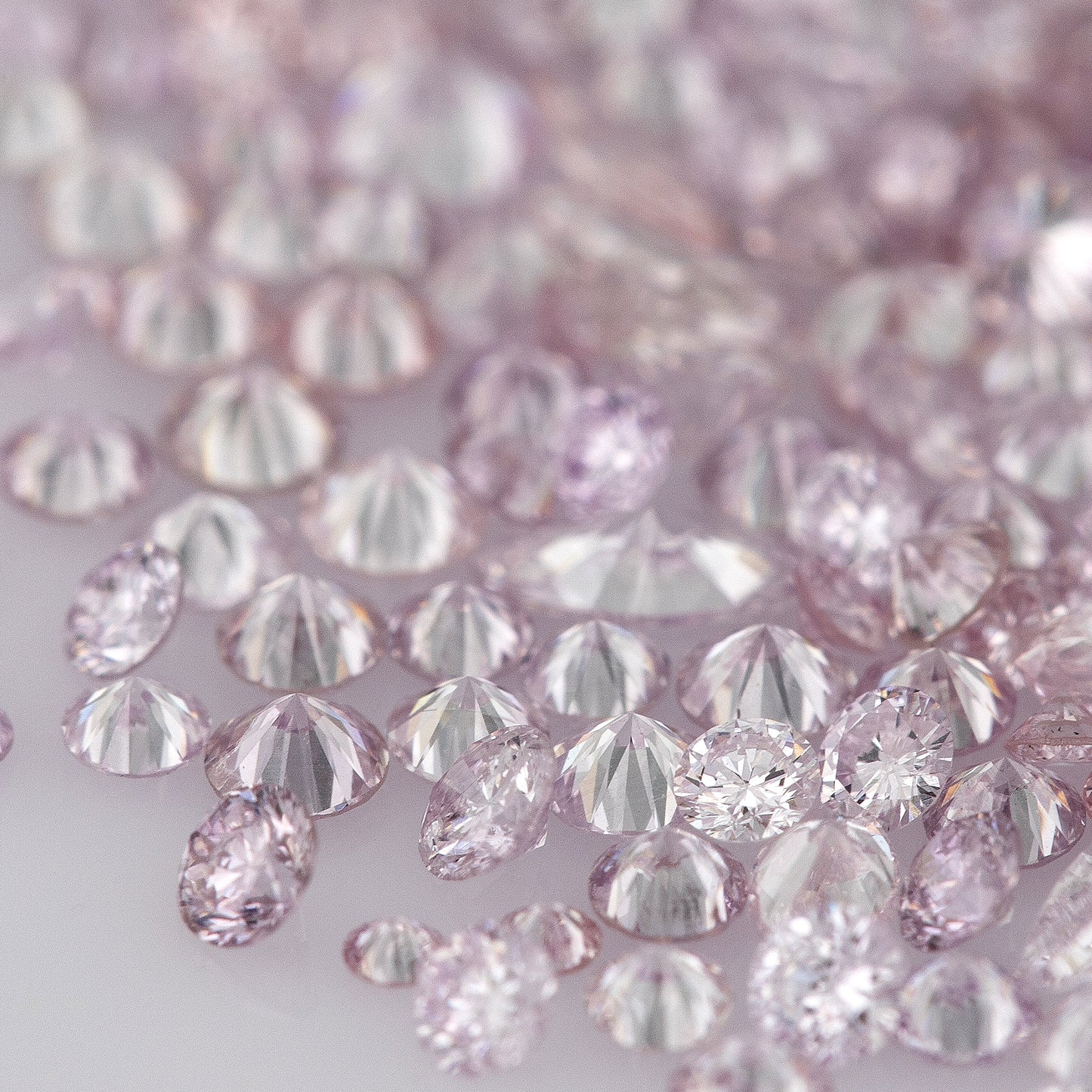 Purple Pink Diamonds 0.25ct 0.8mm to 2.5mm mix scoop Fancy Intense Purple Pink Untreated Natural Diamonds Round|Melee|accents|Pink Diamonds