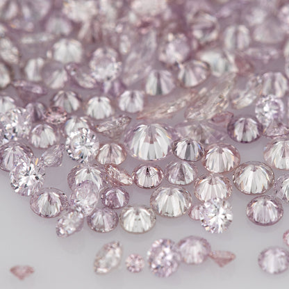 Purple Pink Diamonds 0.25ct 0.8mm to 2.5mm mix scoop Fancy Intense Purple Pink Untreated Natural Diamonds Round|Melee|accents|Pink Diamonds