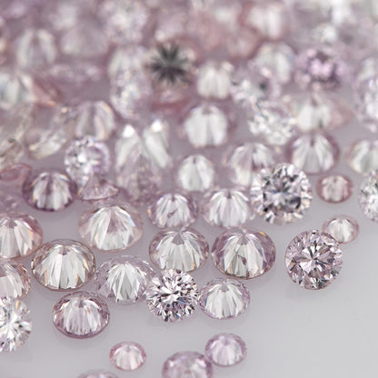Purple Pink Diamonds 0.25ct 0.8mm to 2.5mm mix scoop Fancy Intense Purple Pink Untreated Natural Diamonds Round|Melee|accents|Pink Diamonds