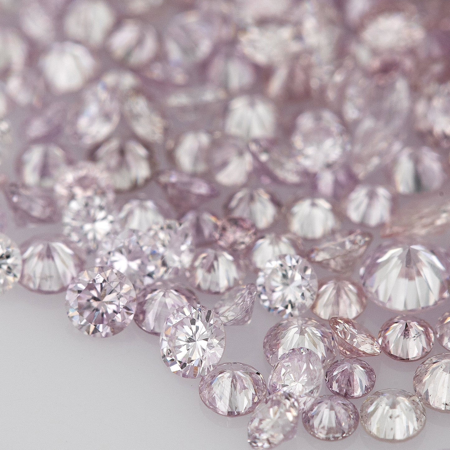 Purple Pink Diamonds 0.25ct 0.8mm to 2.5mm mix scoop Fancy Intense Purple Pink Untreated Natural Diamonds Round|Melee|accents|Pink Diamonds