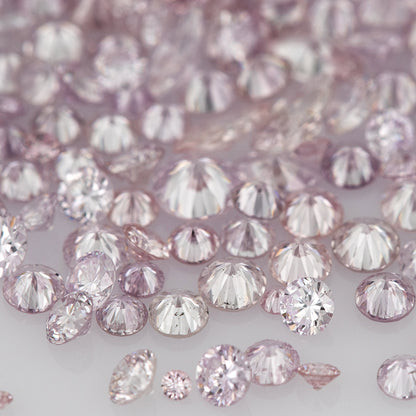 Purple Pink Diamonds 0.25ct 0.8mm to 2.5mm mix scoop Fancy Intense Purple Pink Untreated Natural Diamonds Round|Melee|accents|Pink Diamonds