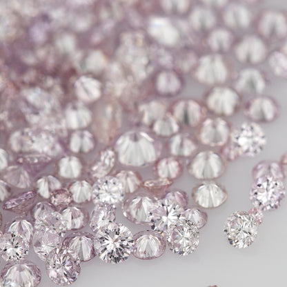 Purple Pink Diamonds 0.25ct 0.8mm to 2.5mm mix scoop Fancy Intense Purple Pink Untreated Natural Diamonds Round|Melee|accents|Pink Diamonds