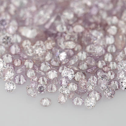 Purple Pink Diamonds 0.25ct 0.8mm to 2.5mm mix scoop Fancy Intense Purple Pink Untreated Natural Diamonds Round|Melee|accents|Pink Diamonds
