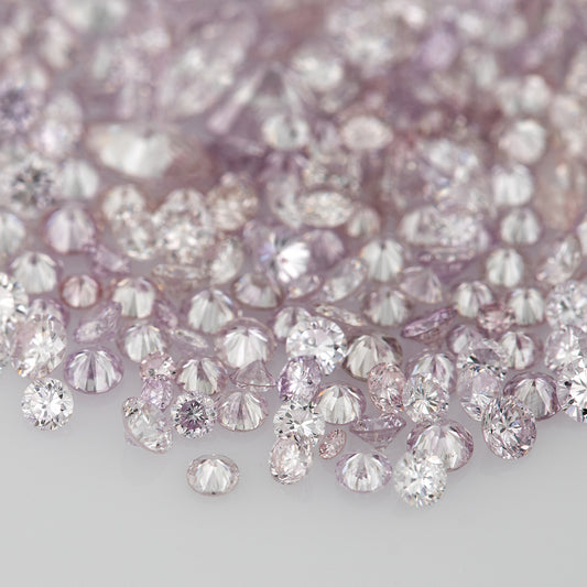 Purple Pink Diamonds 0.25ct 0.8mm to 2.5mm mix scoop Fancy Intense Purple Pink Untreated Natural Diamonds Round|Melee|accents|Pink Diamonds