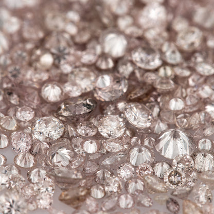 Rose Pink Argyle Diamonds 0.25ct 1.3mm to 2.5mm mix scoop Fancy Light Rose Pink Untreated Natural Diamonds Round|Melee|accents|Australian