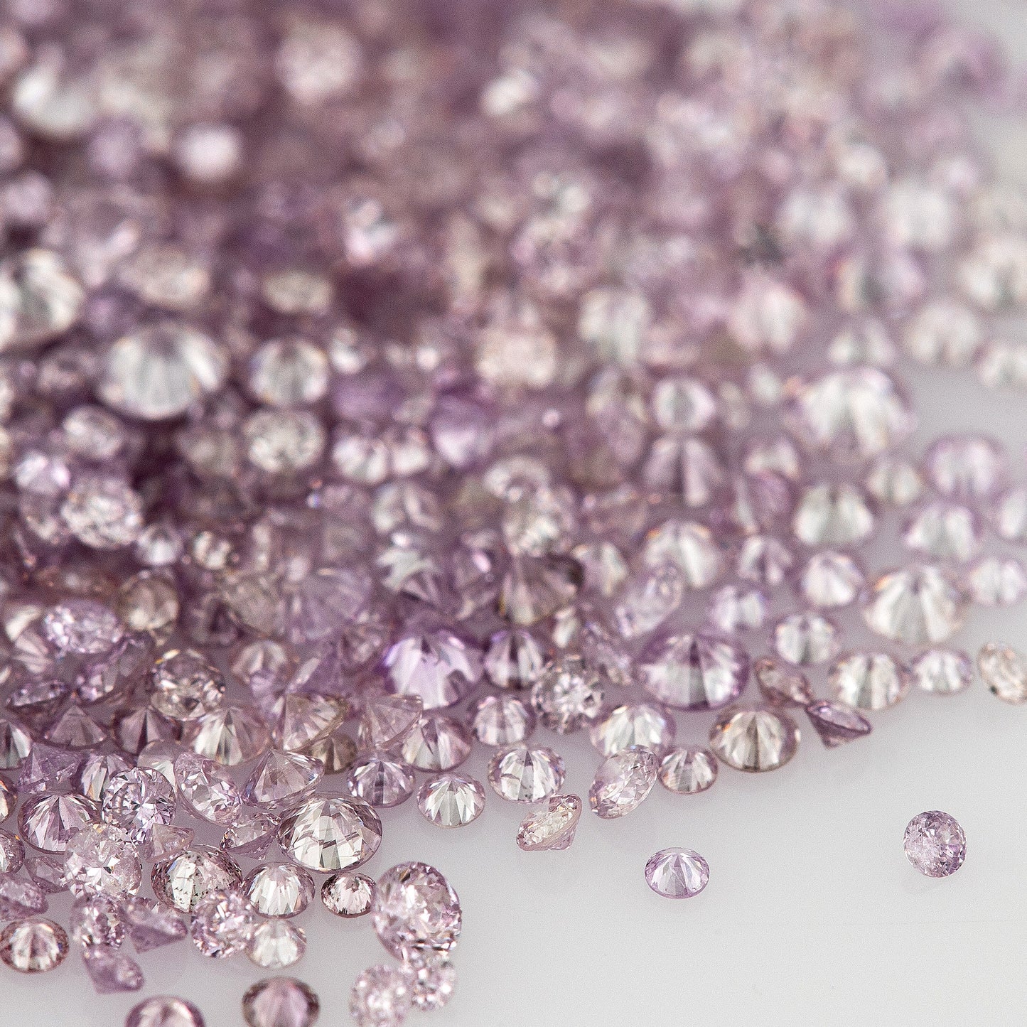 Purple Pink Diamonds 0.25ct 1.3mm to 2.5mm mix scoop Fancy Intense Purple Pink Untreated Natural Diamonds Round|Melee|accents|Pink Diamonds