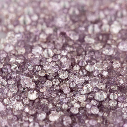 Purple Pink Diamonds 0.25ct 1.3mm to 2.5mm mix scoop Fancy Intense Purple Pink Untreated Natural Diamonds Round|Melee|accents|Pink Diamonds