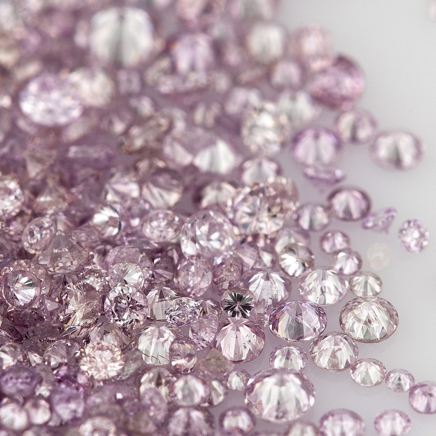 Purple Pink Diamonds 0.25ct 1.3mm to 2.5mm mix scoop Fancy Intense Purple Pink Untreated Natural Diamonds Round|Melee|accents|Pink Diamonds