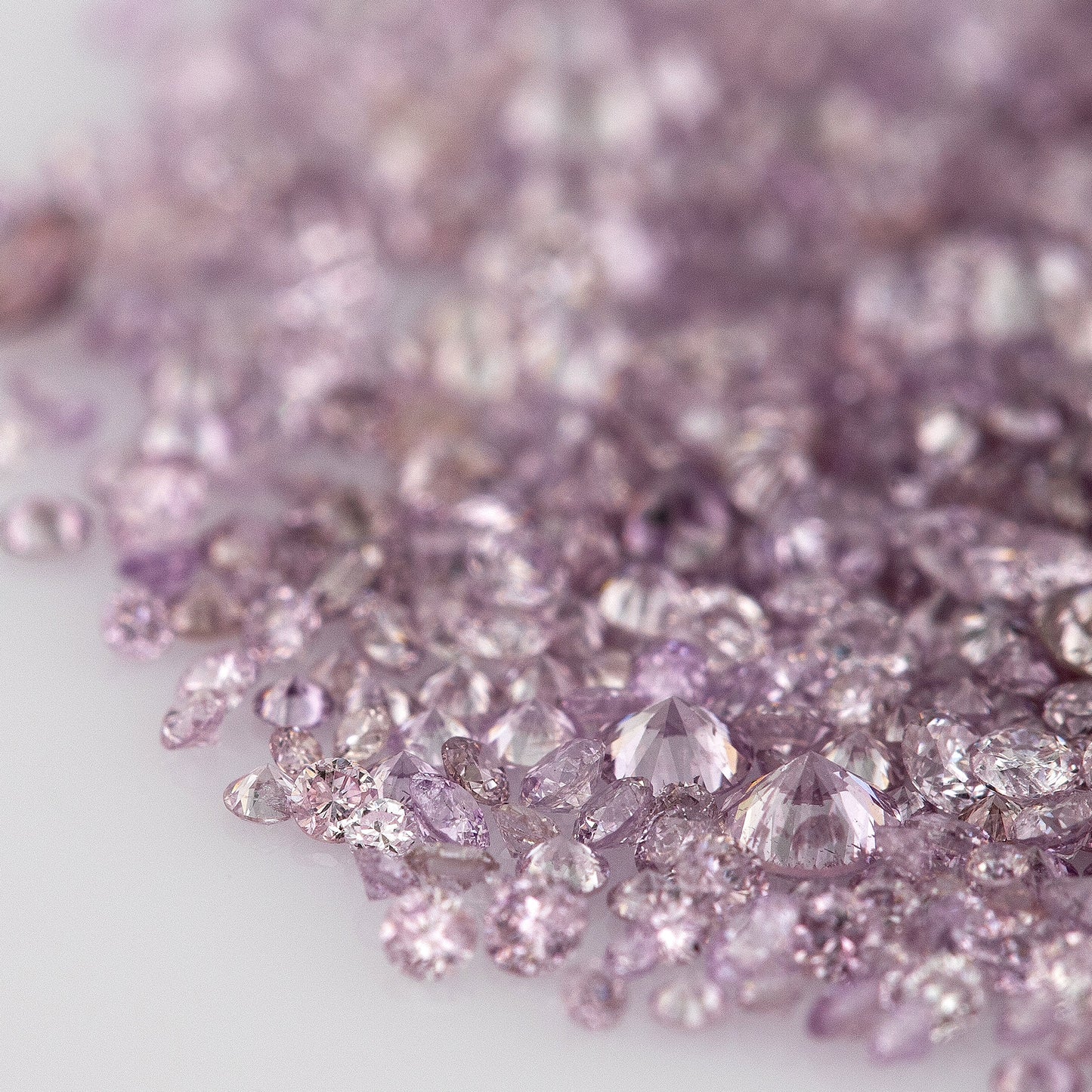 Purple Pink Diamonds 0.25ct 1.3mm to 2.5mm mix scoop Fancy Intense Purple Pink Untreated Natural Diamonds Round|Melee|accents|Pink Diamonds