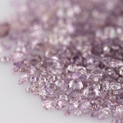 Purple Pink Diamonds 0.25ct 1.3mm to 2.5mm mix scoop Fancy Intense Purple Pink Untreated Natural Diamonds Round|Melee|accents|Pink Diamonds
