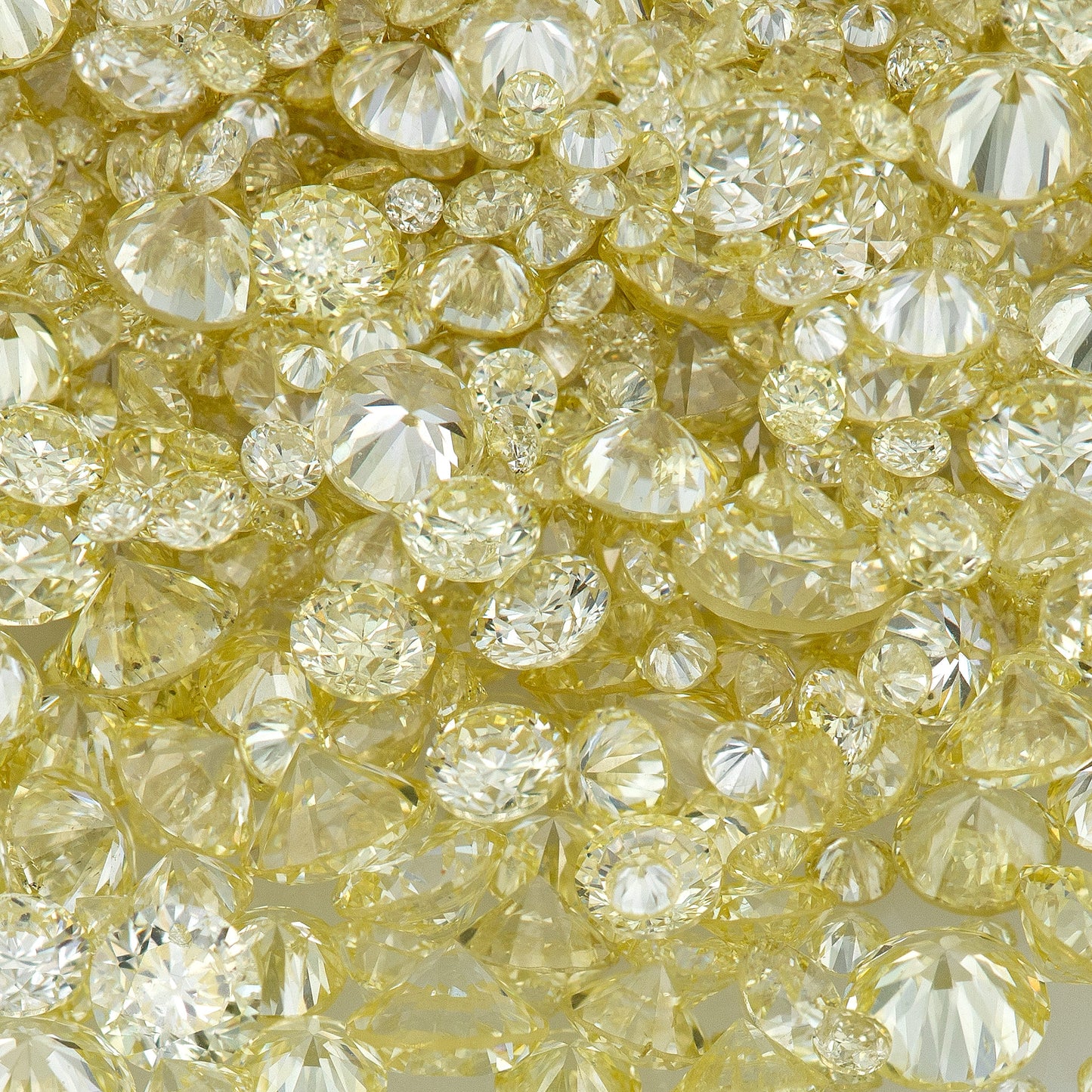 Fancy Light Yellow | Cape Diamonds 0.25ct Mix Scoop | Very Light Yellow Untreated Natural Diamonds | Round | Melee | Accents | Cape Yellow