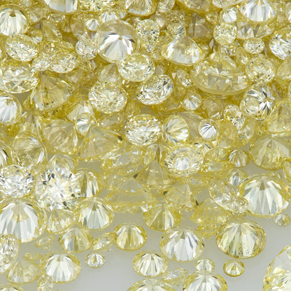 Fancy Light Yellow | Cape Diamonds 0.25ct Mix Scoop | Very Light Yellow Untreated Natural Diamonds | Round | Melee | Accents | Cape Yellow