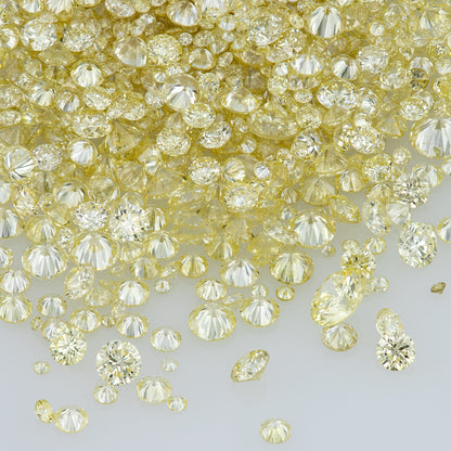 Fancy Light Yellow | Cape Diamonds 0.25ct Mix Scoop | Very Light Yellow Untreated Natural Diamonds | Round | Melee | Accents | Cape Yellow