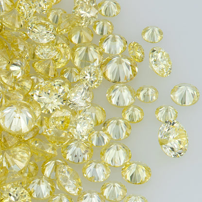 Fancy Yellow AA | Yellow Diamonds 0.25ct Mix Scoop | Fancy Yellow Untreated Natural Diamonds | Round | Melee | Accents | Cape Yellow