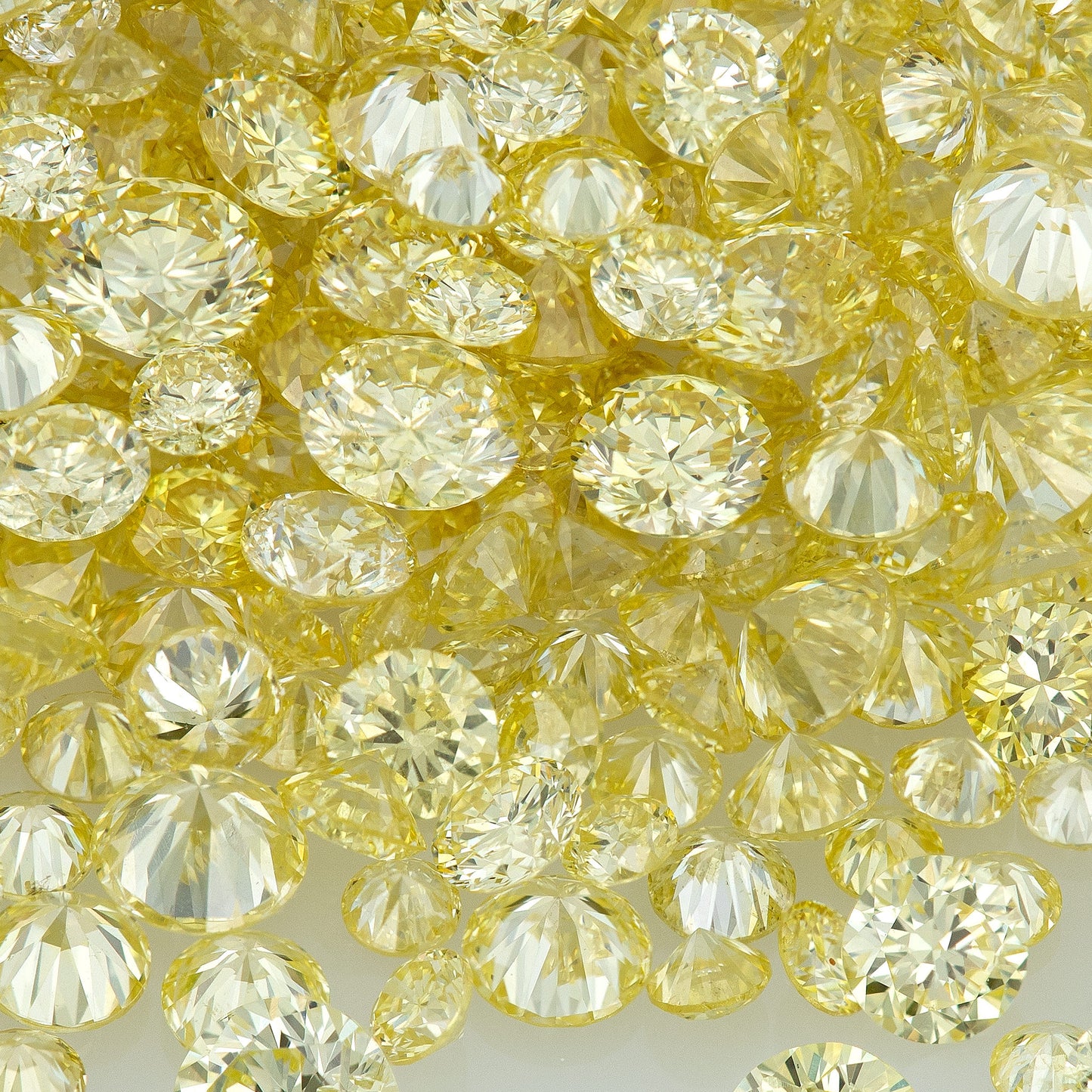 Fancy Yellow AA | Yellow Diamonds 0.25ct Mix Scoop | Fancy Yellow Untreated Natural Diamonds | Round | Melee | Accents | Cape Yellow
