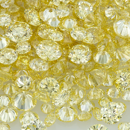 Fancy Yellow AA | Yellow Diamonds 0.25ct Mix Scoop | Fancy Yellow Untreated Natural Diamonds | Round | Melee | Accents | Cape Yellow