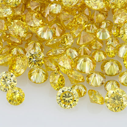 Canary Yellow Selection A | Canary Diamonds 0.25ct Mix Scoop | Canary Yellow Untreated Natural Diamonds | Round | Melee | Accents | Cape Yellow