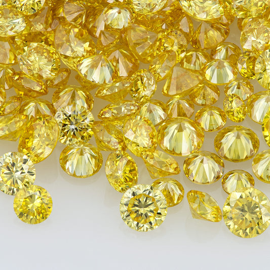 Canary Yellow Selection A | Canary Diamonds 0.25ct Mix Scoop | Canary Yellow Untreated Natural Diamonds | Round | Melee | Accents | Cape Yellow