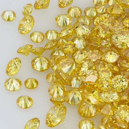 Canary Yellow Selection A | Canary Diamonds 0.25ct Mix Scoop | Canary Yellow Untreated Natural Diamonds | Round | Melee | Accents | Cape Yellow