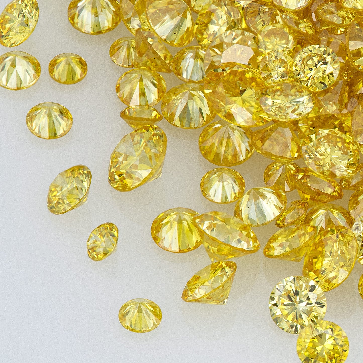 Canary Yellow Selection A | Canary Diamonds 0.25ct Mix Scoop | Canary Yellow Untreated Natural Diamonds | Round | Melee | Accents | Cape Yellow