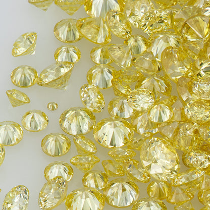 Fancy Intense Yellow AA | TOP Pre Cape Diamond 0.25ct Mix Scoop | Light Yellow Untreated Natural Diamonds | Round | Melee | Accents | Cape Yellow