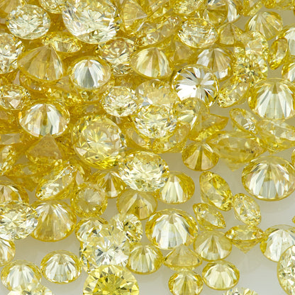 Fancy Intense Yellow AA | TOP Pre Cape Diamond 0.25ct Mix Scoop | Light Yellow Untreated Natural Diamonds | Round | Melee | Accents | Cape Yellow