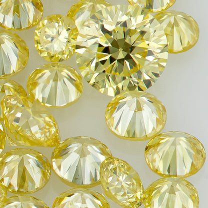Fancy Intense Yellow AA | TOP Pre Cape Diamond 0.25ct Mix Scoop | Light Yellow Untreated Natural Diamonds | Round | Melee | Accents | Cape Yellow