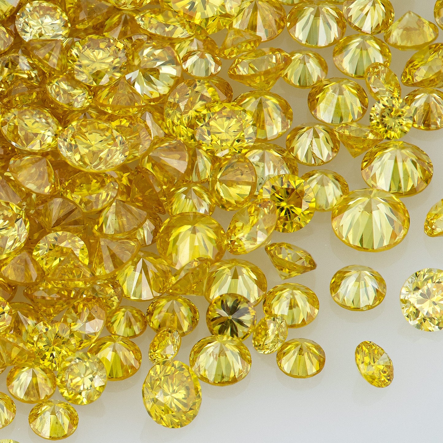 Canary Yellow Selection | Selection Canary Diamond 0.25ct Mix Scoop | Canary Yellow Untreated Natural Diamonds | Round | Melee | Accents | Cape Yellow