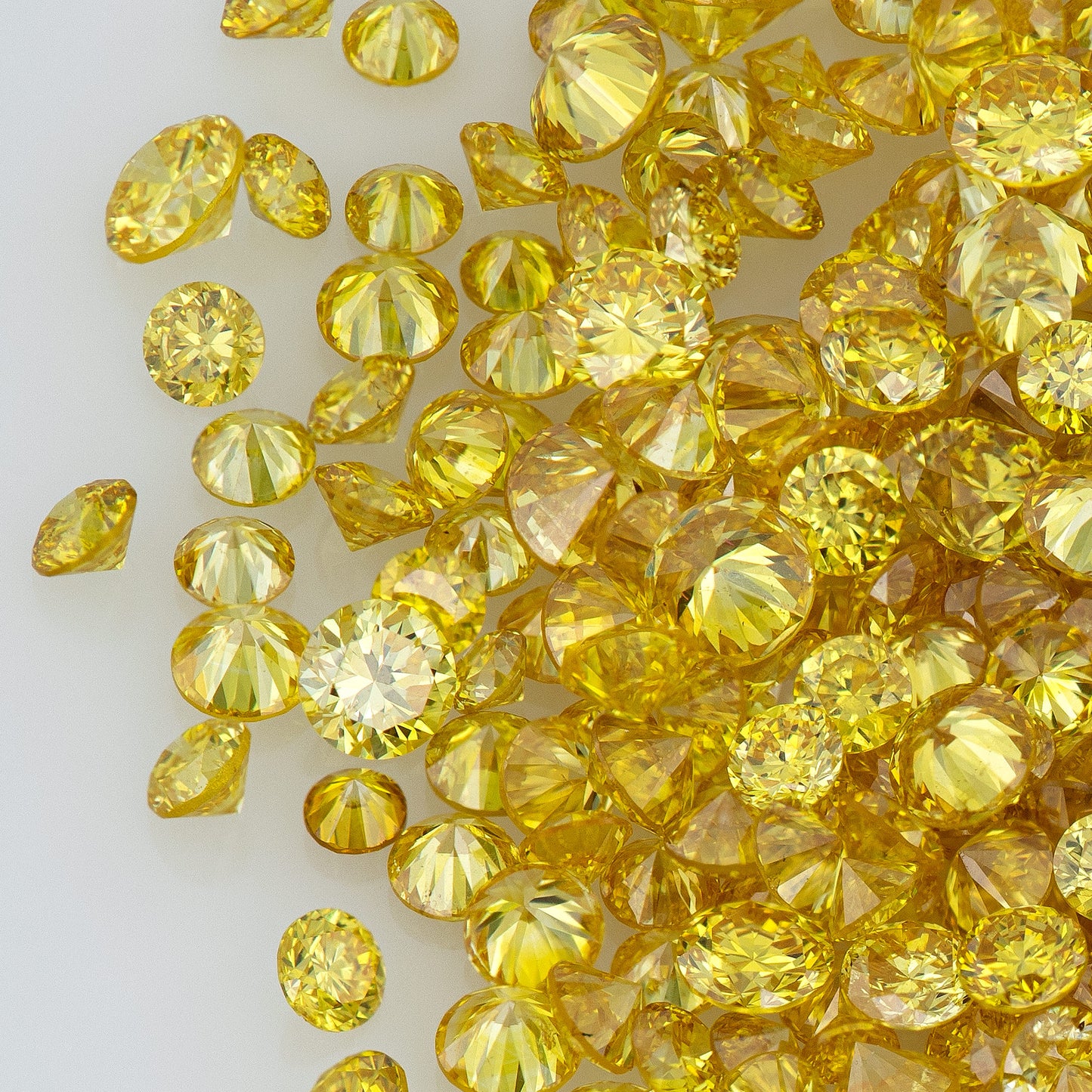 Canary Yellow Selection | Selection Canary Diamond 0.25ct Mix Scoop | Canary Yellow Untreated Natural Diamonds | Round | Melee | Accents | Cape Yellow