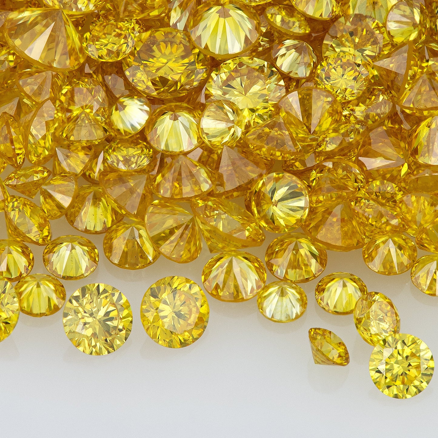 Canary Yellow Collection AAA | Collection Canary Diamonds 0.25ct Mix Scoop | Canary Yellow Untreated Natural Diamonds | Round | Melee | Accents | Cape Yellow