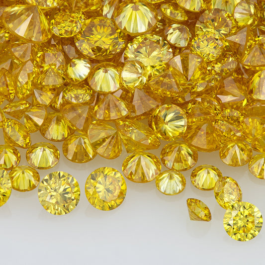 Canary Yellow Collection AAA | Collection Canary Diamonds 0.25ct Mix Scoop | Canary Yellow Untreated Natural Diamonds | Round | Melee | Accents | Cape Yellow