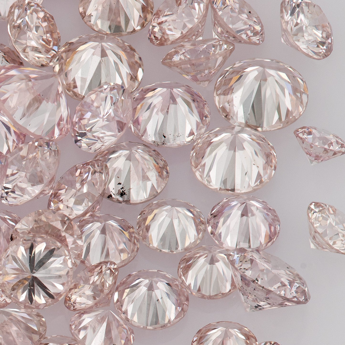 1pcs Argyle Pink Rosé Diamonds select from 1.8mm to 2.0mm Light Pink Rose Argyle Diamond Untreated Natural Pink Diamonds Round|Melee|accents