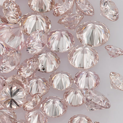 1pcs Argyle Pink Rosé Diamonds select from 1.8mm to 2.0mm Light Pink Rose Argyle Diamond Untreated Natural Pink Diamonds Round|Melee|accents