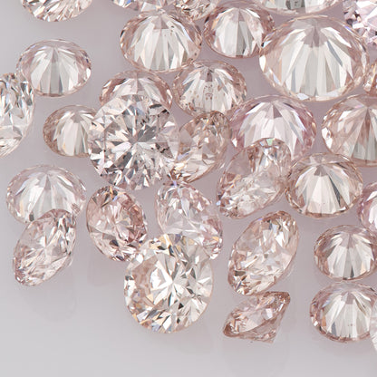 1pcs Argyle Pink Rosé Diamonds select from 1.8mm to 2.0mm Light Pink Rose Argyle Diamond Untreated Natural Pink Diamonds Round|Melee|accents
