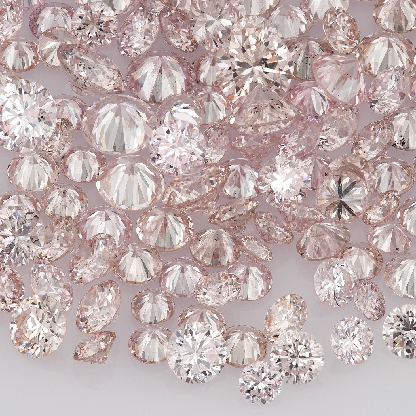 1pcs Argyle Pink Rosé Diamonds select from 1.8mm to 2.0mm Light Pink Rose Argyle Diamond Untreated Natural Pink Diamonds Round|Melee|accents