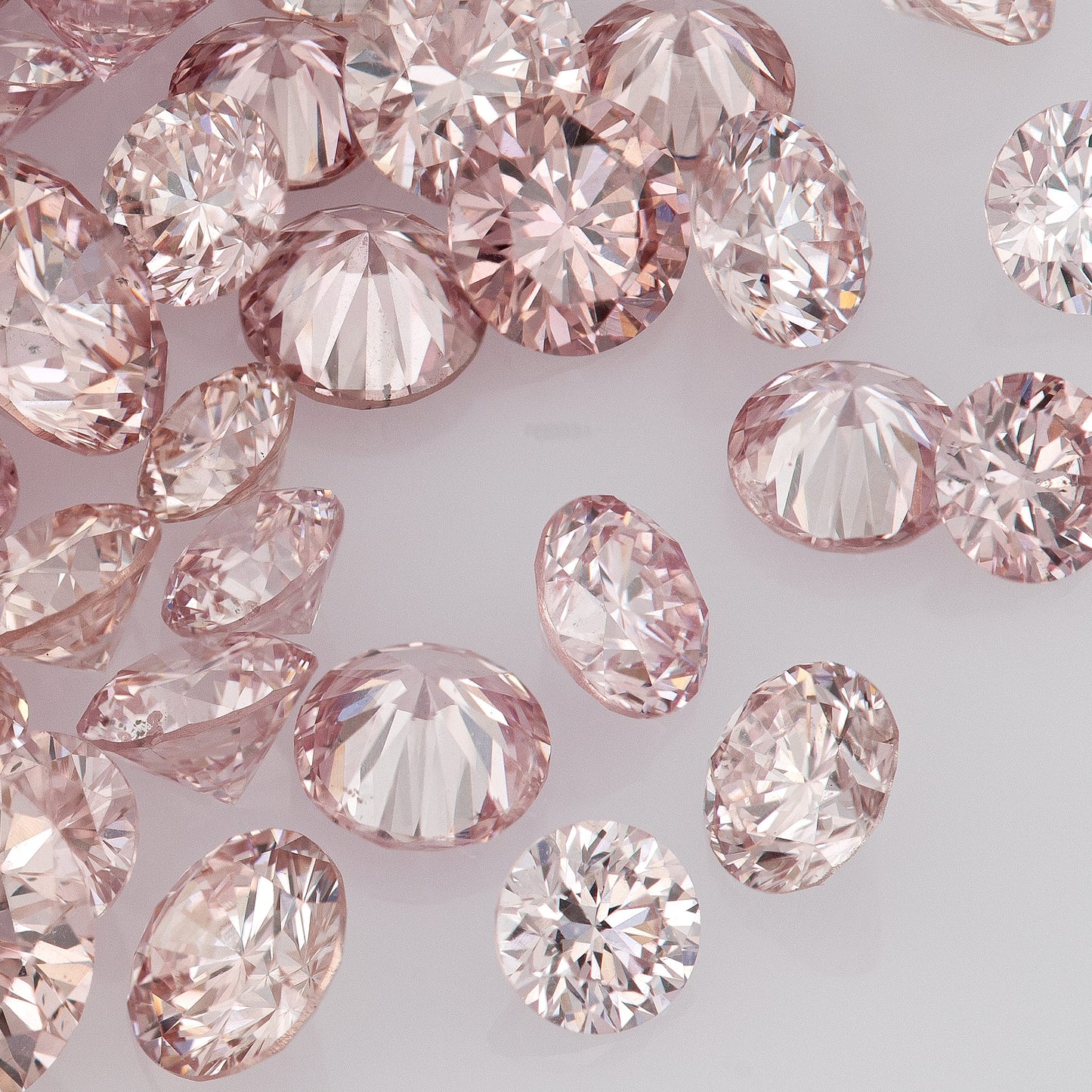 1pcs Argyle Purplish/Rosé Pink select from 1.8mm to 2.0mm Argyle Pink Diamond Untreated Natural Pink Diamonds Round|Melee|accents|Argyle